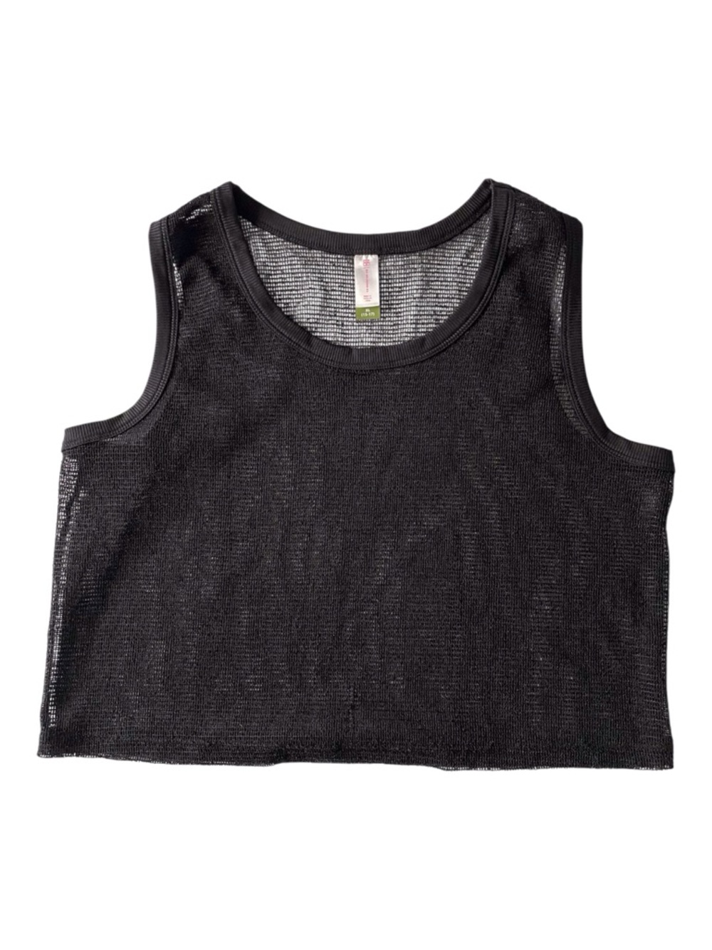 no boundaries Girls Youth Black Mesh Top, XL 15-17.